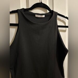 High neck black bodysuit